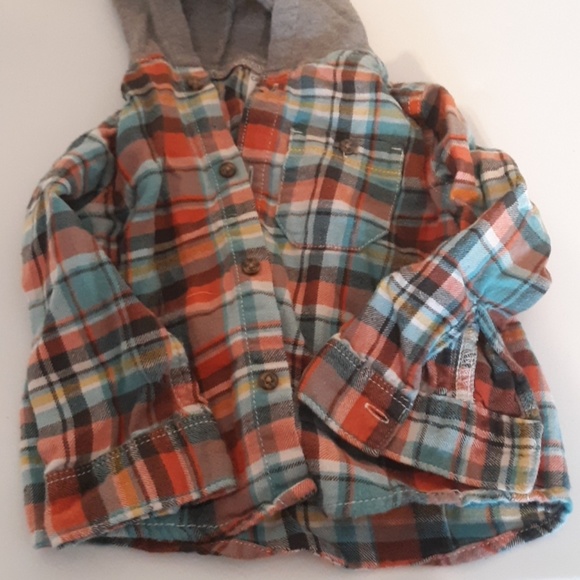 Carter's Other - Long sleeve hooded flannel